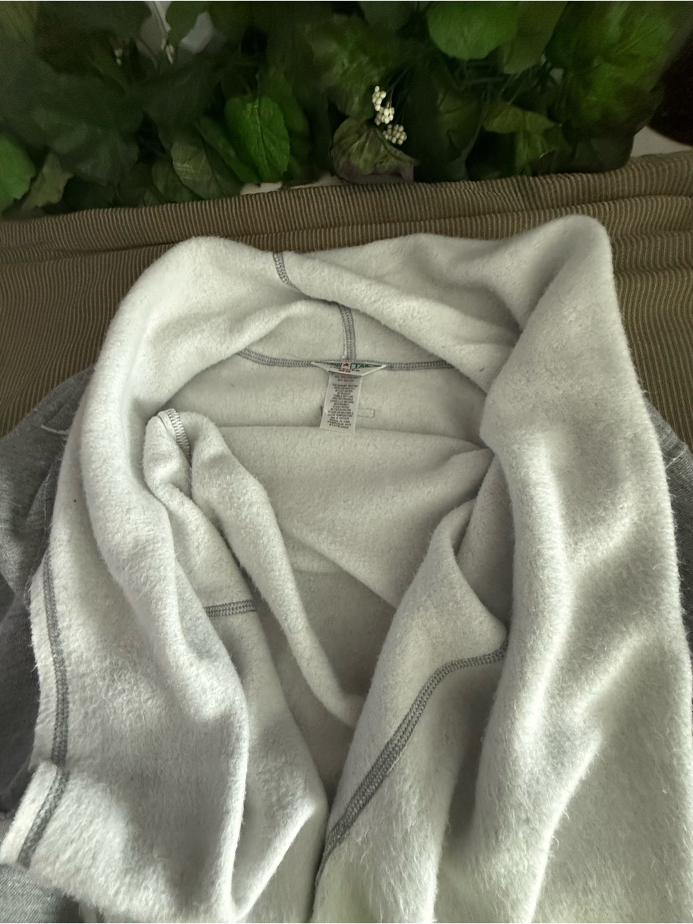 Hard Tail XS Gray Open Front Cardigan With Pockets & Contrast Trim - Picture 7 of 9